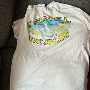 Rare VTG Joe Camel Smoking Single Stitch Shirt 90s Cigarettes Beach XL Vintage